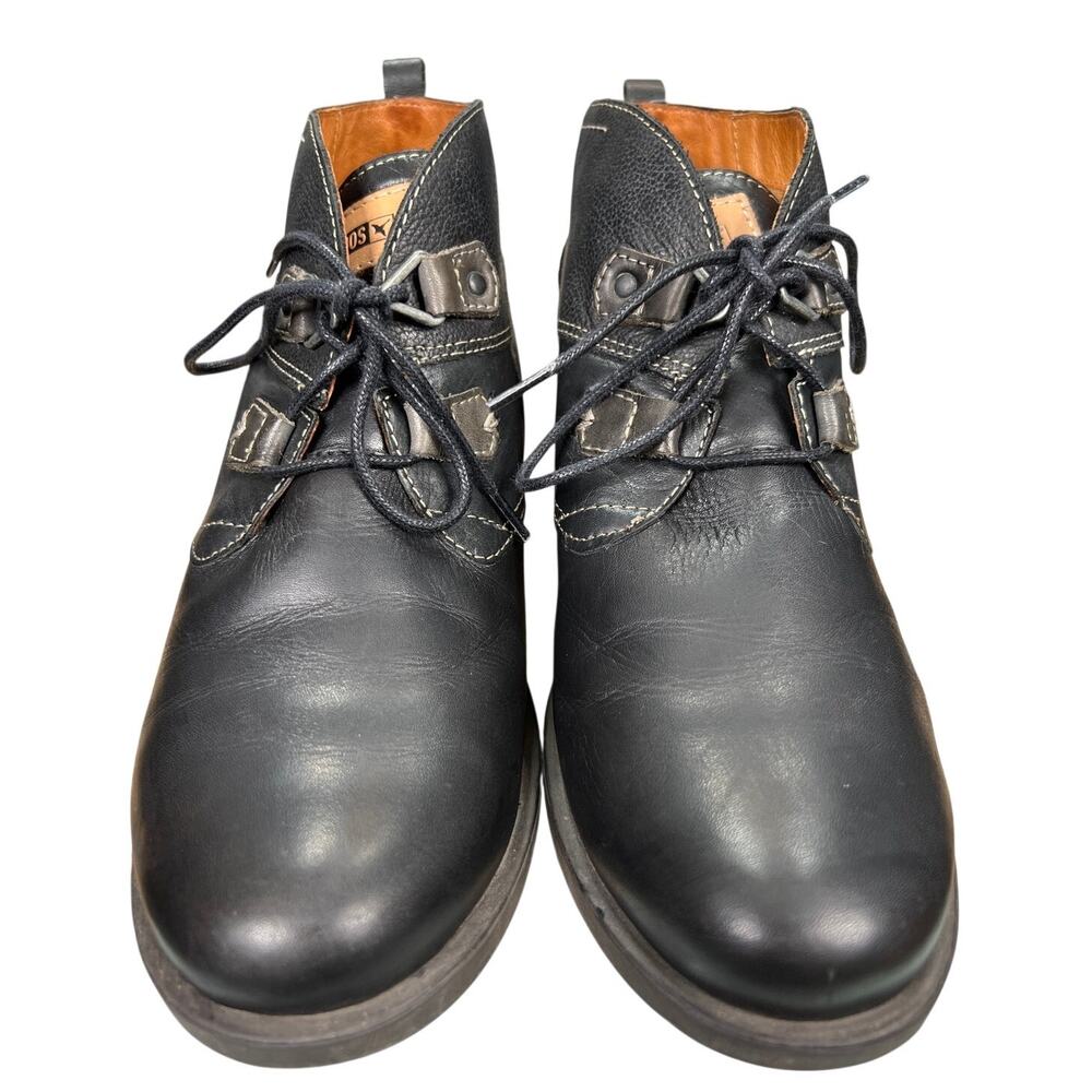 Pikolinos Women’s Le Mans Black Leather Ankle Boot Size 38 US 7.5/8 - Picture 7 of 11